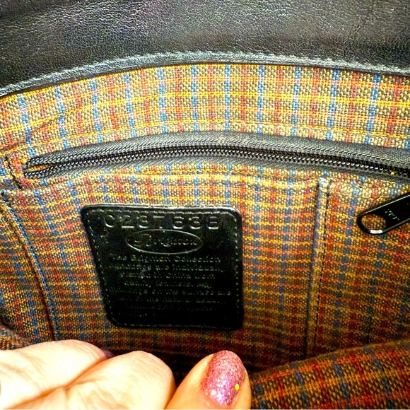 Brighton Black Croc Embossed Leather Tote Shoulder Bag - Picture 11 of 13